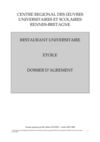 Dossier agrément et PMS Rest Univ Beaulieu Etoile Rennes