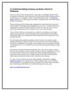 An Online Marketing Company can Make a World of Difference