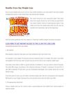 Healthy Every Day Weight Loss