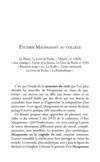 Etudier Maupassant au collège