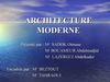 architecture moderne