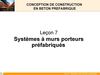 Systemes a murs porteurs prefabriques