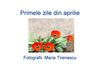 Primele zile din aprilie