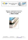 Llibre d'estil per fer la memòria del treball de recerca