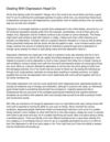 Dealing With Depression Head On