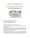 8 Best Weight-Loss Tips Ever