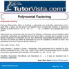 Polynomial Factoring