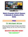 Watch Scandal (2012) Season 1 Episode 4 Enemy of the State