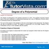 Degree of a Polynomial 