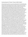 Cooking Equipment Products- Pluses As Well As Bad S