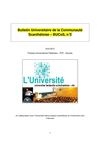 Bulletin Universitaire de la Communauté Scanthéloise n°2