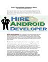 Role of Android Apps Developer in Mobile Development Industries 