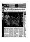 pas de frontières sous les vergers
