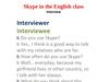 Skype in the English class