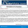 Derivative of a Function