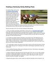Hosting a Kentucky Derby Betting Party