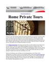 Rome Private Tours