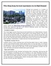 Why Hong Kong Serviced Apartments Are In High Demand