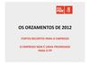 Os Orzamentos de 2012. Fortes recortes para o emprego