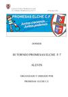 DOSIER III TORNEO PROMESAS ELCHE MAYO 2012