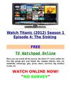 Watch Titanic (2012) Season 1 Episode 4 The Sinking