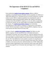 The Importance of the HITECH Act and HIPAA Compliance
