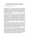 Desafíos de la educación virtual