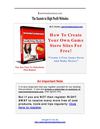 How To Build Your Own Free Online Game Stores