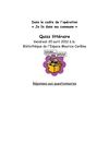 Je lis dans ma commune 2012 / Quizz littéraire - réponses
