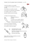 Frases con palabras que llevan LL-Ñ