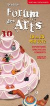 Programme Forum des Arts 2012