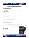 Unlocking Your Blackberry 9700 Instructions
