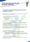 Tarifs maximaux de fret et de passages maritimes