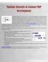 Multiple Benefits of Custom PHP Development