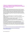 Research Competing For Share Of Global Pharmaceutical Industry Spend In 2010-2011 Supplier Marketing & Sales...