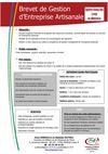 Brevet en Gestion des Entreprises Artisanales - ISFA Evreux, centre de formation