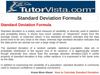 Standard Deviation Formula