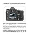 Pentax K20D Review - Great Features That Puts the K20D in Latest Digital SLRs
