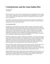 Carbohydrates and the Asian-Indian Diet