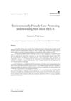 Environmentally Friendly Cars: Promoting and increasing their use in the UK 