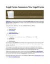 Legal Forms Announces New Legal Forms