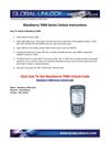 Blackberry 7000 Series Unlock Instructions