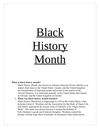 Black History Month