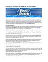 Pool Patch Set To Become The Leading Pool Tile Grout Supplier
