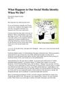 What Happens to Our Social Media Identity When We Die