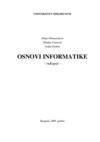 Milan Milosavljević, Mladen Veinović, Gojko Grubor - OSNOVI INFORMATIKE - rukopis - 
