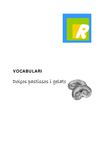 Vocabulari bàsic dolços, pastissos i gelats