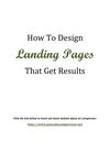 How to Design Landing Pages that Get Results