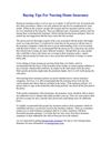 Buying Tips For Nursing Home Insurance