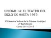 EL TEATRO DEL SIGLO XX HASTA 1939